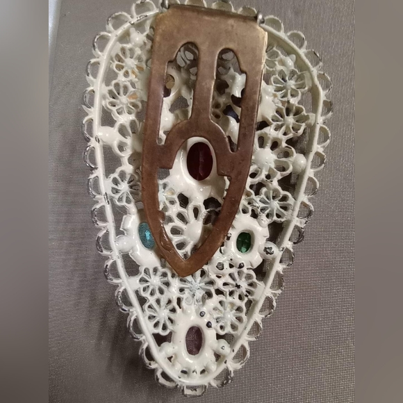 Czech Dress Clip Antique - Picture 2 of 2